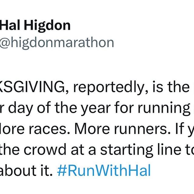 Post by higdonmarathon