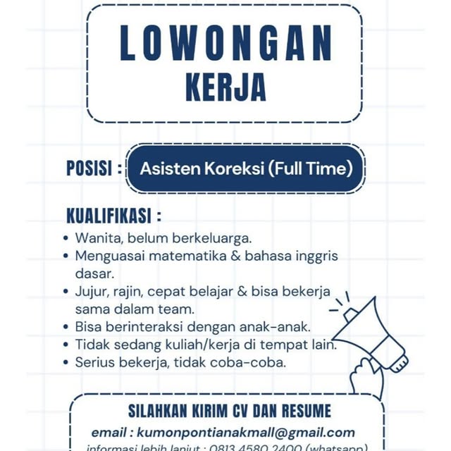 Post by lokerkalimantanbarat