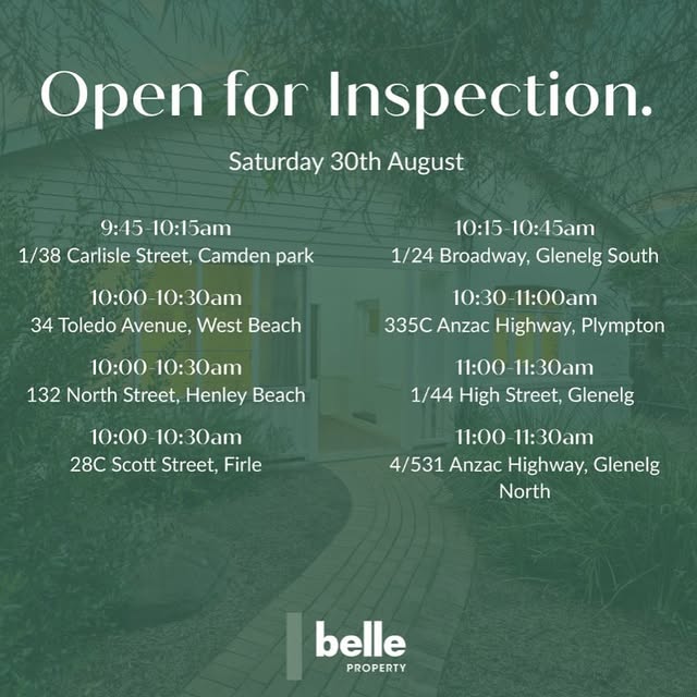 Post by bellepropertyglenelg_henley