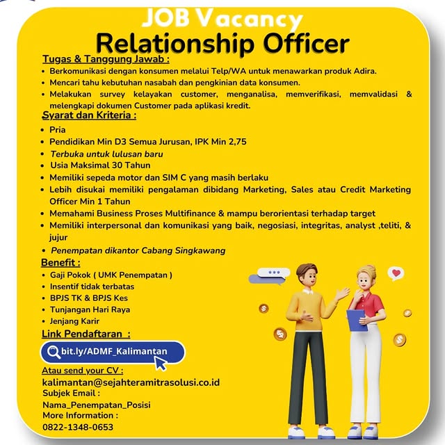 Post by lokerkalimantanbarat