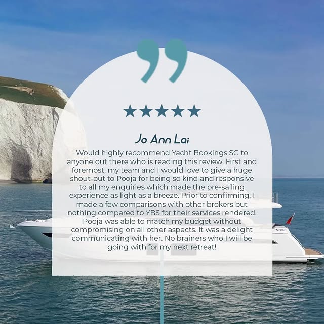 Post by yachtbookingssg