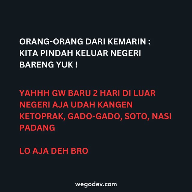 Post by wegodevindonesia