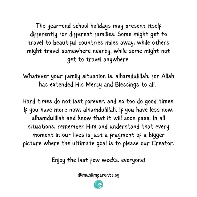 Post by muslimparents.sg