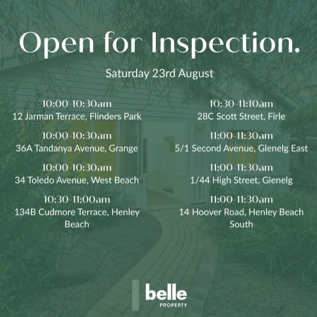 Post by bellepropertyglenelg_henley